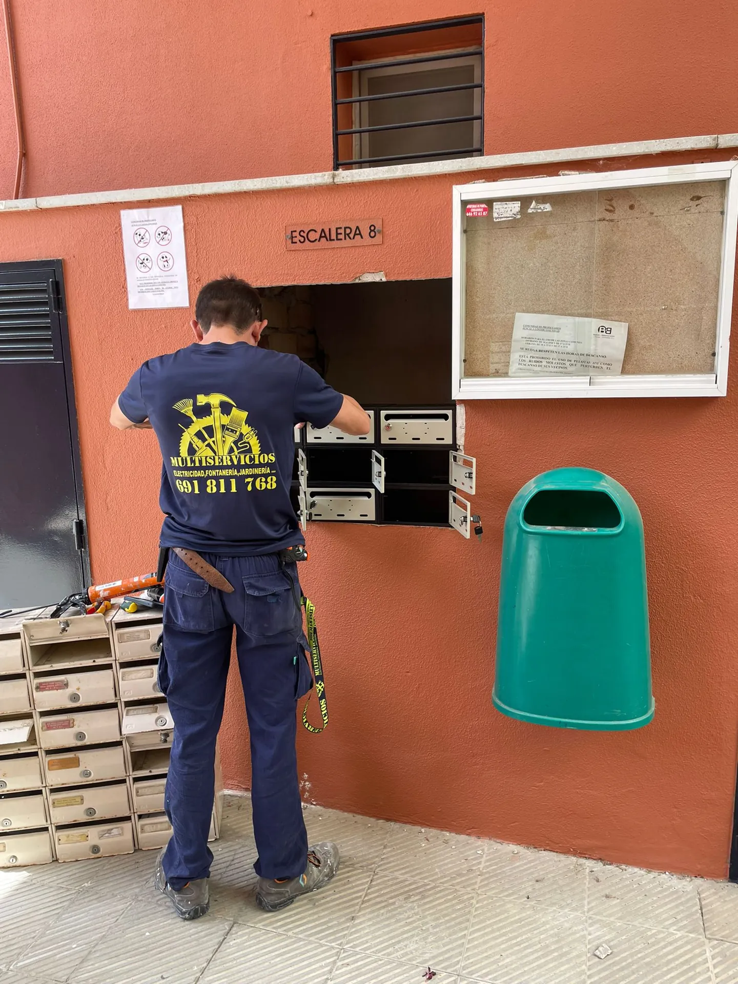 Trabajo en fachada
