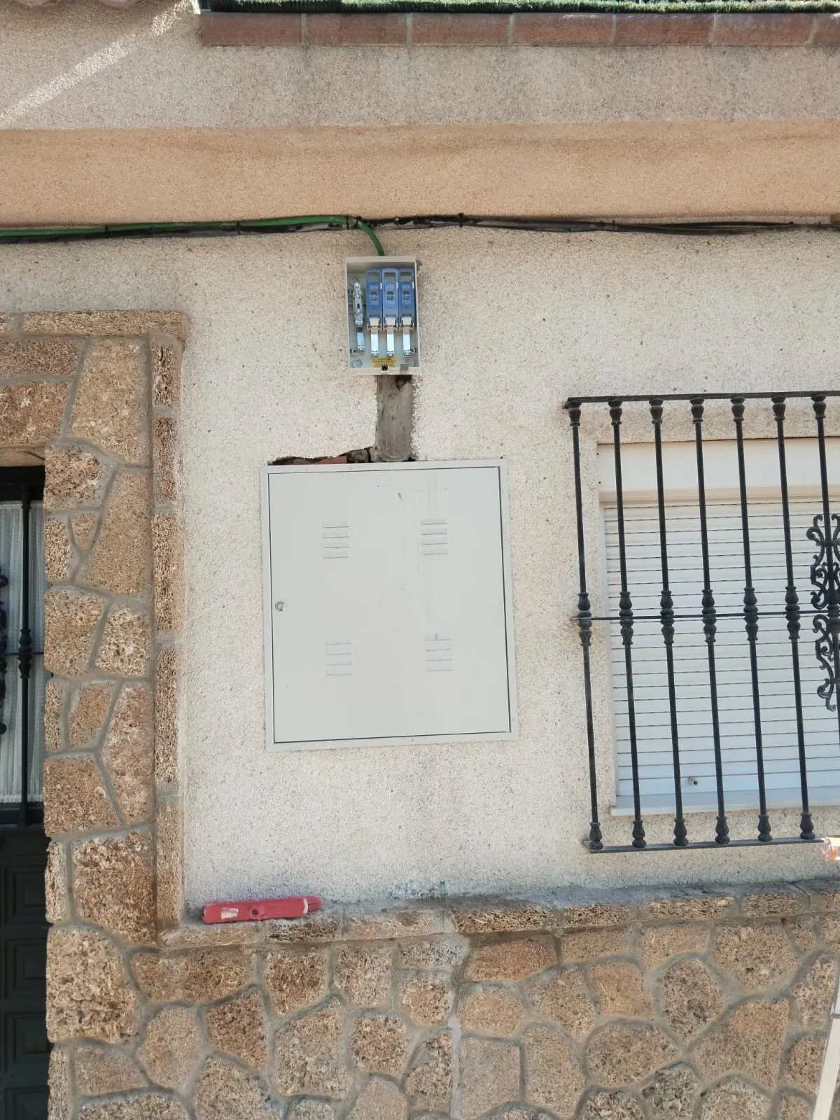 Fachada en intervención