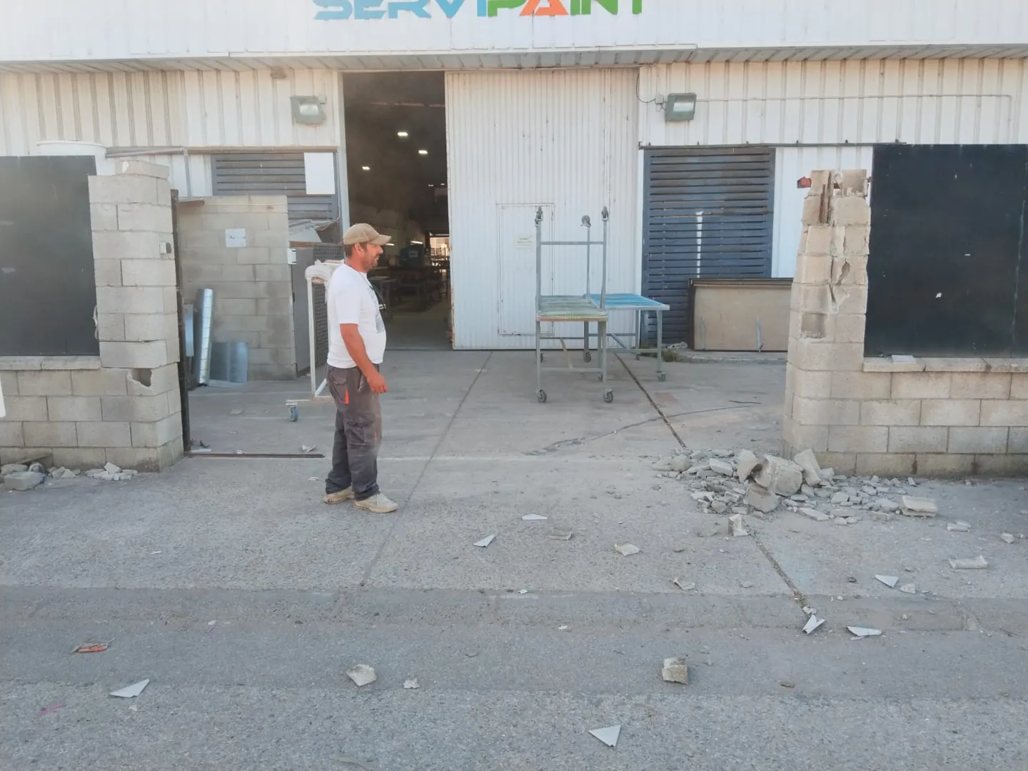 Trabajo de albañilería exterior