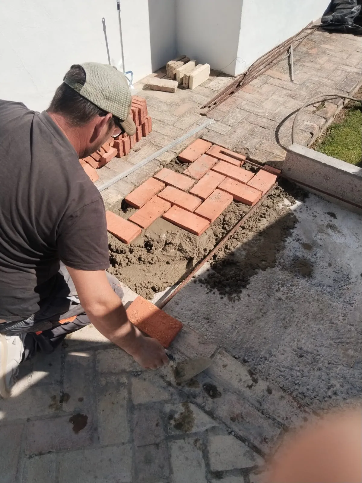 Colocación de ladrillos