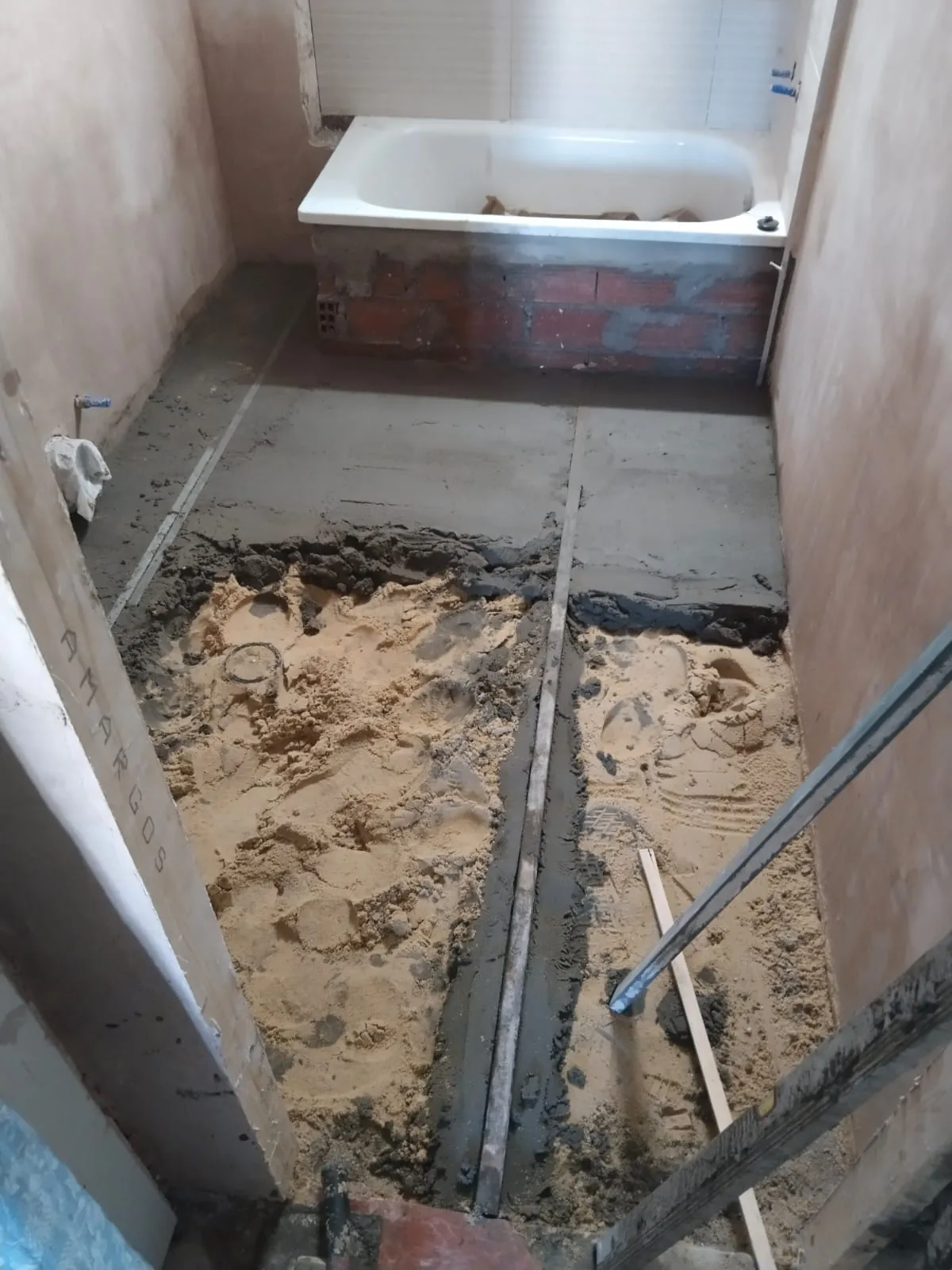 Preparación de baño